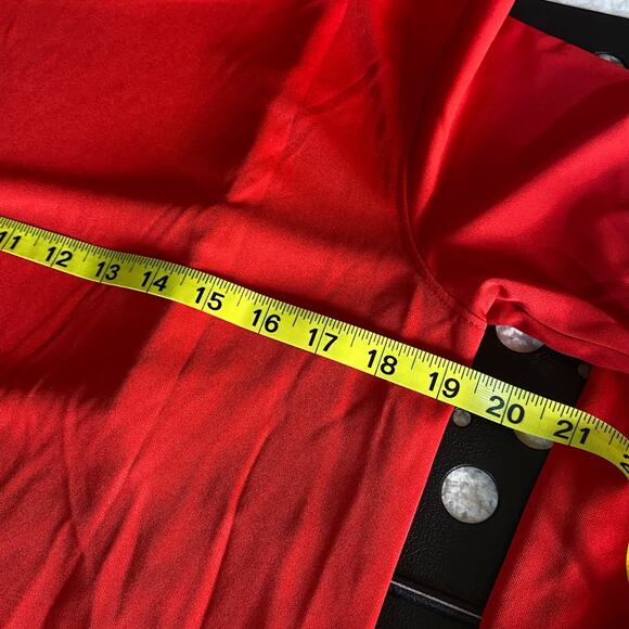 Nike Dri-FIT Long Sleeve Shirt Men’s Size M | Red Athletic Training Tee - Picture 6 of 7